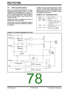 浏览型号PIC17C756-08/P的Datasheet PDF文件第78页