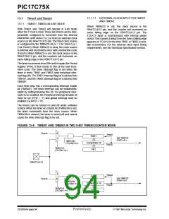 浏览型号PIC17C752T-25I/P的Datasheet PDF文件第94页