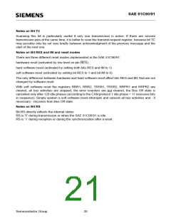 浏览型号SAE81C91的Datasheet PDF文件第21页