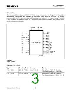 浏览型号SAE81C91的Datasheet PDF文件第3页