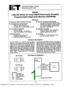 浏览型号93C46P的Datasheet PDF文件第1页