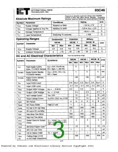 浏览型号93C46P的Datasheet PDF文件第3页
