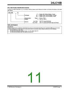 浏览型号24LC16B/SN的Datasheet PDF文件第11页