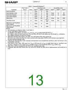 浏览型号LH28F800BVE-TV85的Datasheet PDF文件第13页