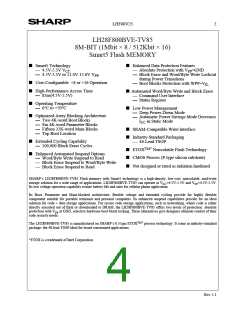 浏览型号LH28F800BVE-TV85的Datasheet PDF文件第4页