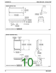 浏览型号LH52256C-70LL的Datasheet PDF文件第10页