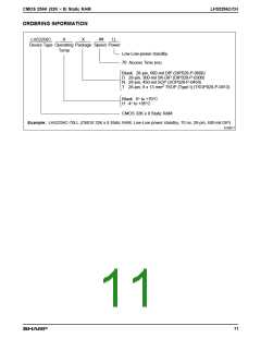 浏览型号LH52256C-70LL的Datasheet PDF文件第11页