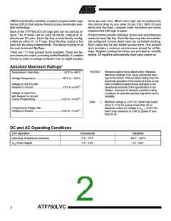 浏览型号ATF750LVC-15XC(1)的Datasheet PDF文件第2页