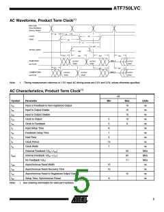 浏览型号ATF750LVC-15XC(1)的Datasheet PDF文件第5页