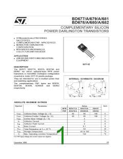 浏览型号BD677/A的Datasheet PDF文件第1页
