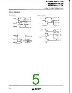 浏览型号M5M34051P的Datasheet PDF文件第5页
