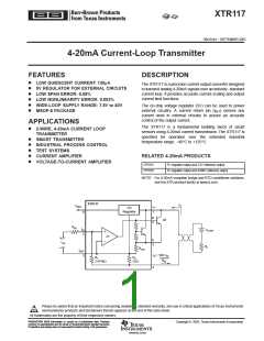 浏览型号XTR117的Datasheet PDF文件第1页