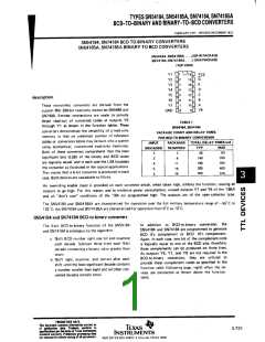 74185 (TI) PDF技术资料下载74185 供应信息IC Datasheet 数据表(3/9 页