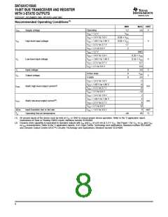 浏览型号74AVC16646DGVRE4的Datasheet PDF文件第8页