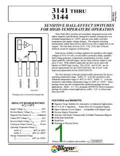 浏览型号A3144EUA的Datasheet PDF文件第1页