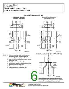 浏览型号A3144EUA的Datasheet PDF文件第6页