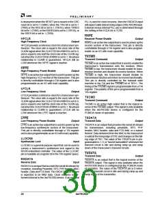 浏览型号AM79C930VC/W的Datasheet PDF文件第30页