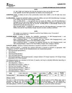 浏览型号BQ20Z80DBTR的Datasheet PDF文件第31页