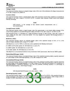 浏览型号BQ20Z80DBTR的Datasheet PDF文件第33页