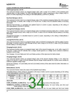 浏览型号BQ20Z80DBTR的Datasheet PDF文件第34页