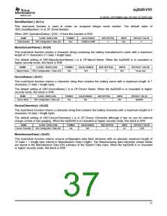 浏览型号BQ20Z80DBTR的Datasheet PDF文件第37页