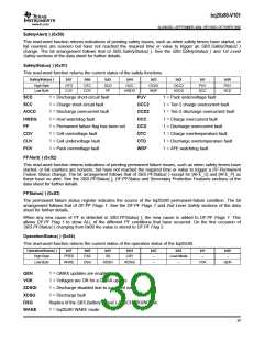 浏览型号BQ20Z80DBTR的Datasheet PDF文件第39页