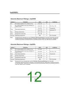 浏览型号BQ4285EP的Datasheet PDF文件第12页