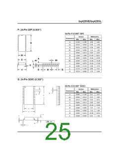 浏览型号BQ4285EP的Datasheet PDF文件第25页