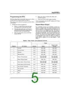 浏览型号BQ4285EP的Datasheet PDF文件第5页