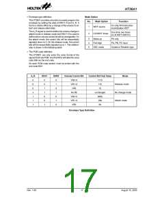 浏览型号HT36A1的Datasheet PDF文件第17页