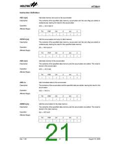 浏览型号HT36A1的Datasheet PDF文件第21页