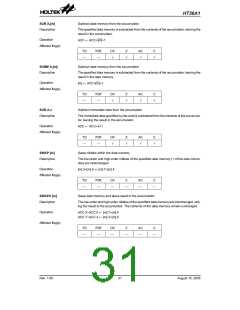 浏览型号HT36A1的Datasheet PDF文件第31页