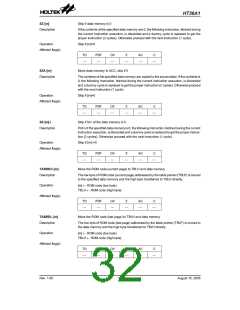 浏览型号HT36A1的Datasheet PDF文件第32页