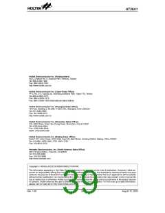 浏览型号HT36A1的Datasheet PDF文件第39页