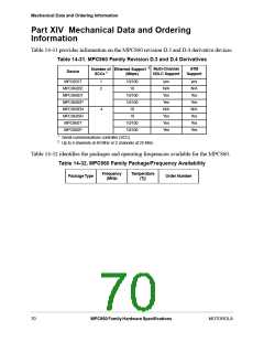 浏览型号XPC855TCZP50D4的Datasheet PDF文件第70页