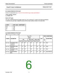 浏览型号74HC157D的Datasheet PDF文件第6页