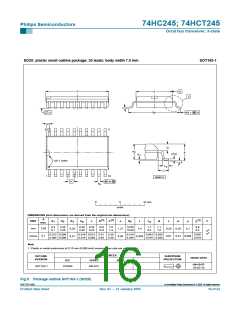 浏览型号74HCT245D的Datasheet PDF文件第16页