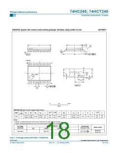 浏览型号74HCT245D的Datasheet PDF文件第18页