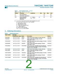 浏览型号74HCT245D的Datasheet PDF文件第2页