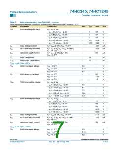 浏览型号74HCT245D的Datasheet PDF文件第7页