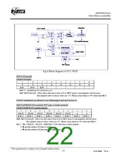 浏览型号EM785830AAP的Datasheet PDF文件第22页