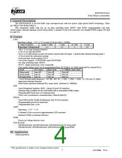 浏览型号EM785830AAP的Datasheet PDF文件第4页