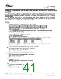 浏览型号EM785830AAP的Datasheet PDF文件第41页