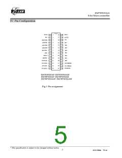 浏览型号EM785830AAP的Datasheet PDF文件第5页