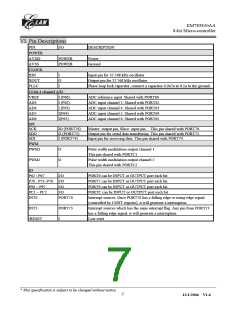 浏览型号EM785830AAP的Datasheet PDF文件第7页