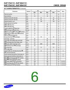 浏览型号K4F160411C-B的Datasheet PDF文件第6页