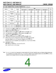 浏览型号K4F170411C的Datasheet PDF文件第4页