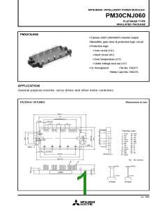 浏览型号PM30CNJ060的Datasheet PDF文件第1页