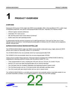 浏览型号S3C80C5的Datasheet PDF文件第22页