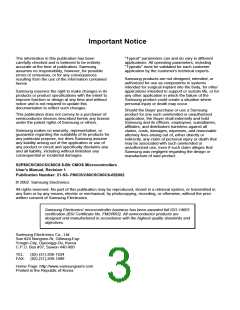 浏览型号S3C80C5的Datasheet PDF文件第3页